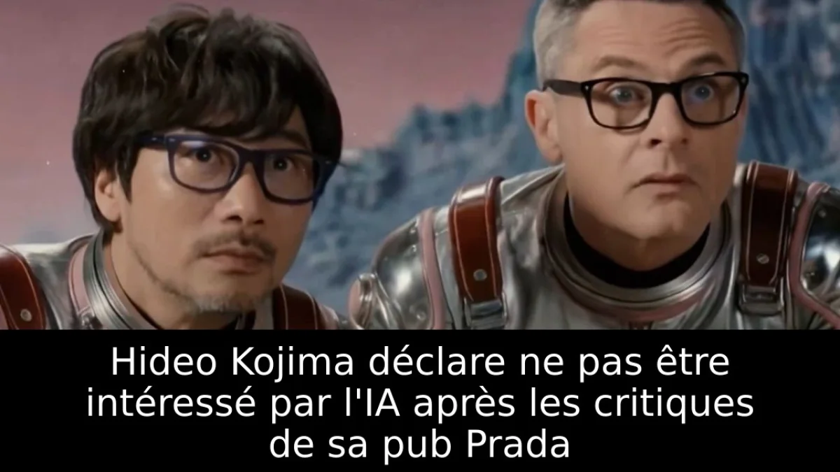 Hideo Kojima déclare ne pas être intéressé par l'IA après les critiques de sa pub Prada