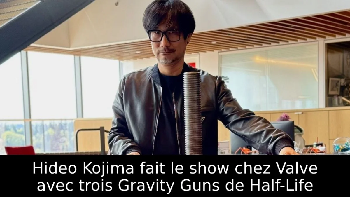 Hideo Kojima fait le show chez Valve avec trois Gravity Guns de Half-Life