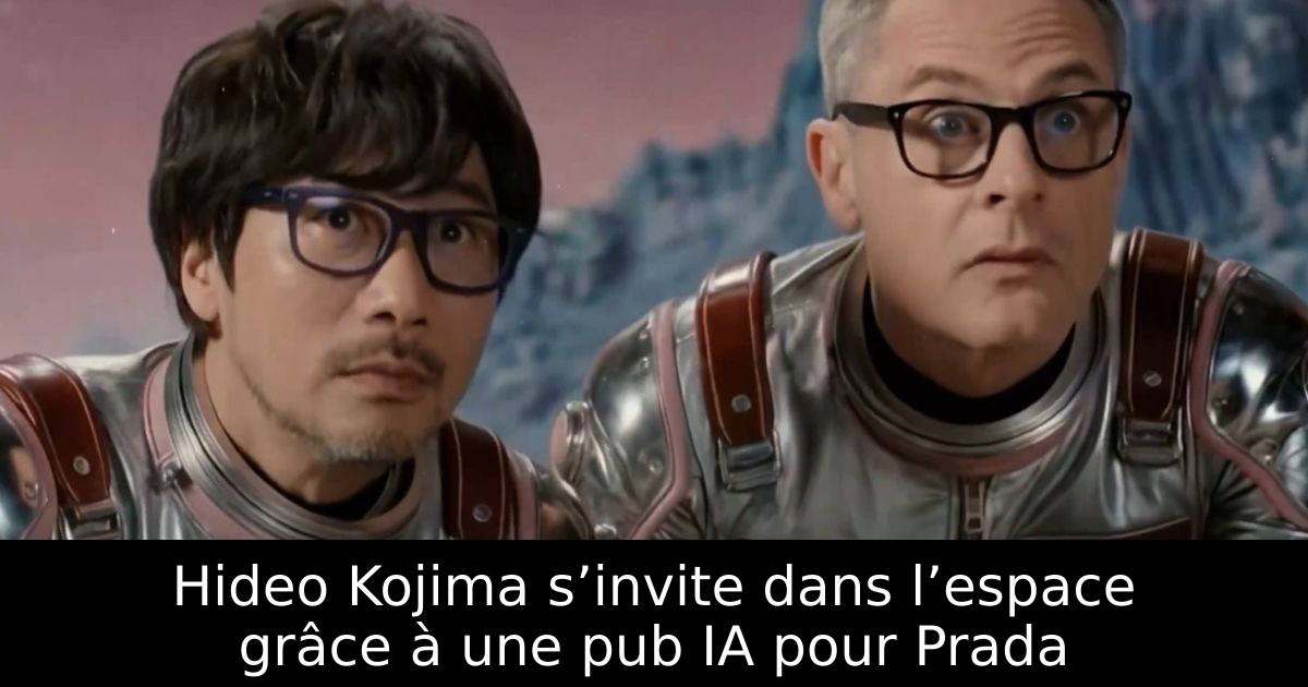 Hideo Kojima s’invite dans l’espace grâce à une pub IA pour Prada