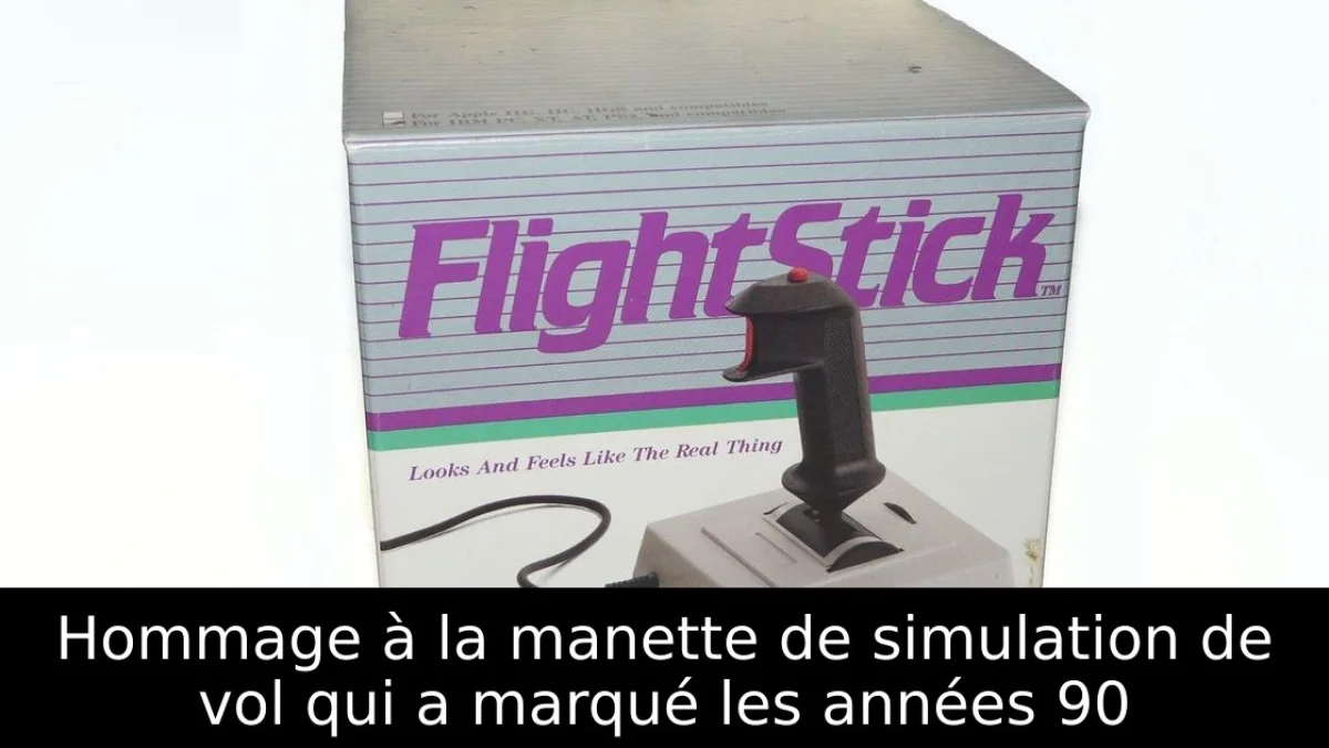 Hommage à la manette de simulation de vol qui a marqué les années 90