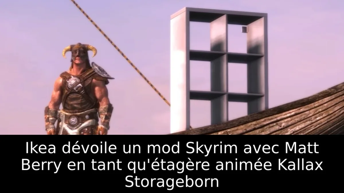 Ikea dévoile un mod Skyrim avec Matt Berry en tant qu'étagère animée Kallax Storageborn