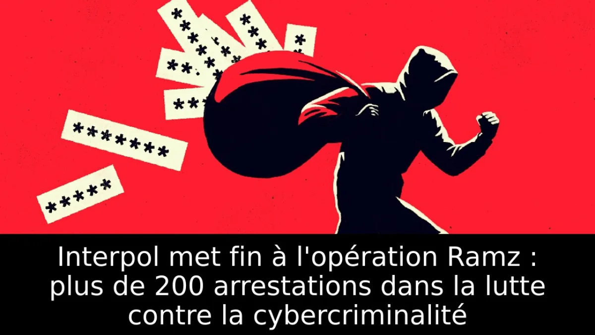 Interpol met fin à l'opération Ramz : plus de 200 arrestations dans la lutte contre la cybercriminalité