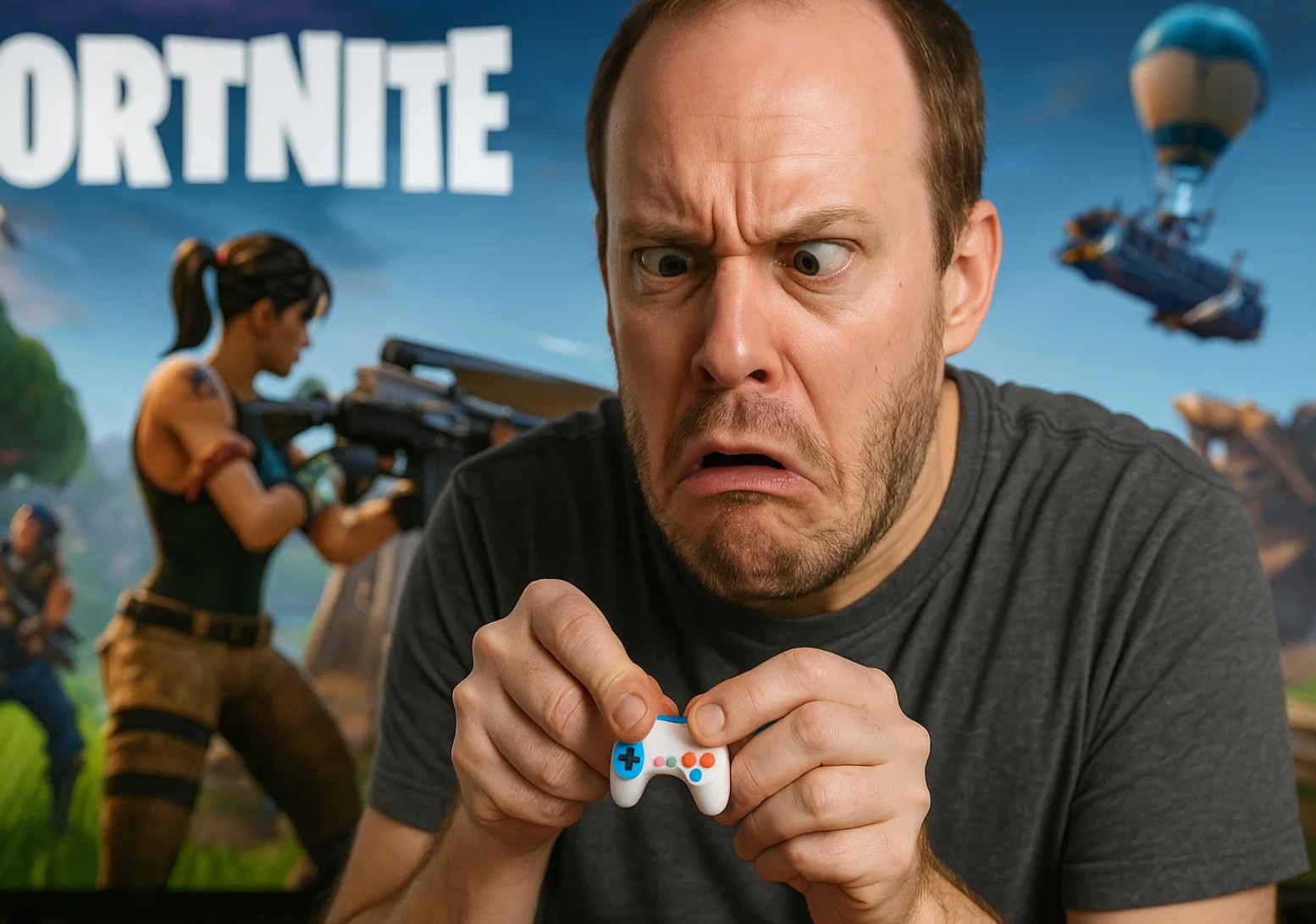 J'ai tenté de jouer à Fortnite avec une manette pour bébé (et j’ai presque gagné)