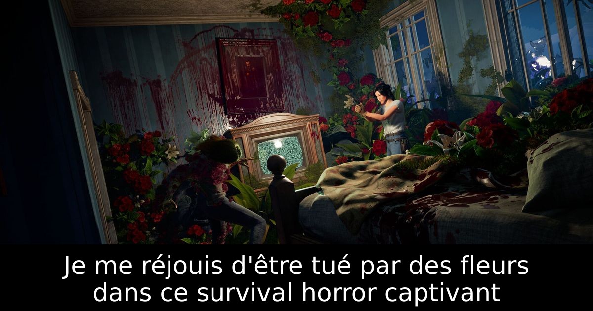 Je me réjouis d'être tué par des fleurs dans ce survival horror captivant