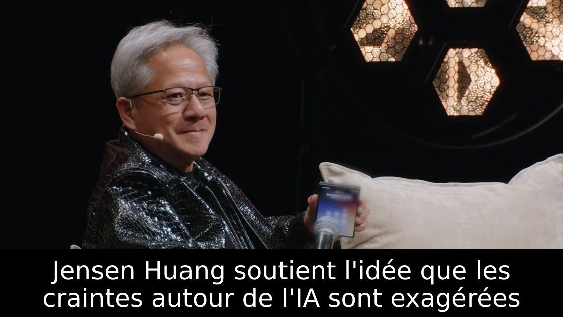 Jensen Huang soutient l'idée que les craintes autour de l'IA sont exagérées