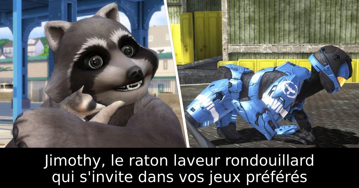 Jimothy, le raton laveur rondouillard qui s'invite dans vos jeux préférés