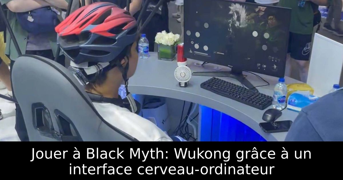 Jouer à Black Myth: Wukong grâce à un interface cerveau-ordinateur