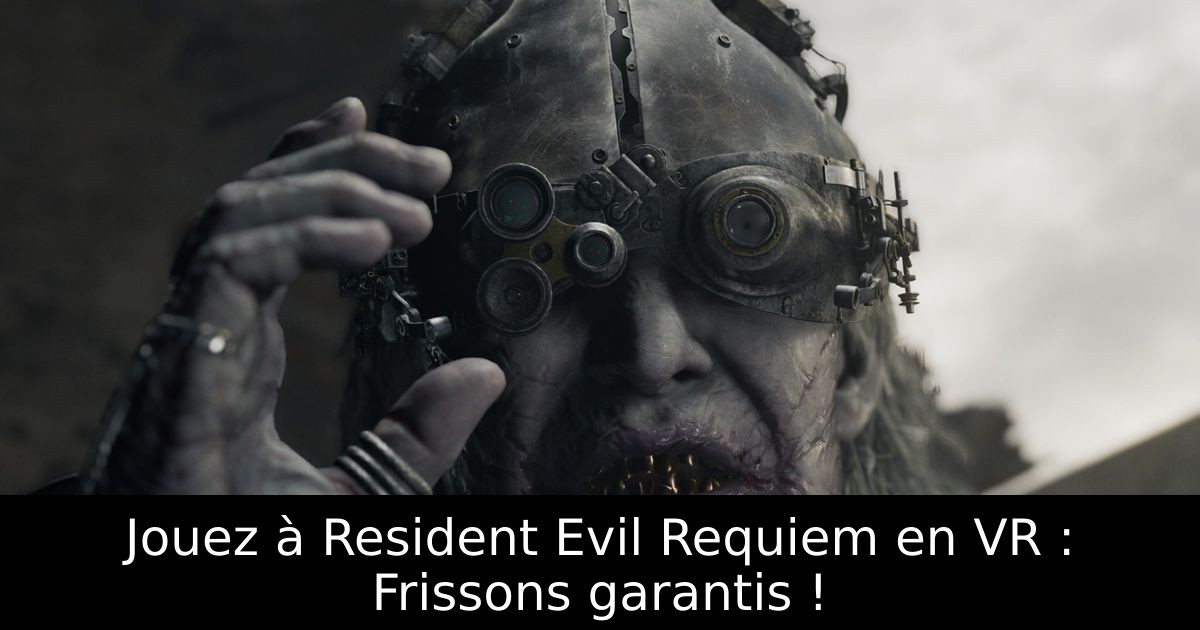Jouez à Resident Evil Requiem en VR : Frissons garantis !