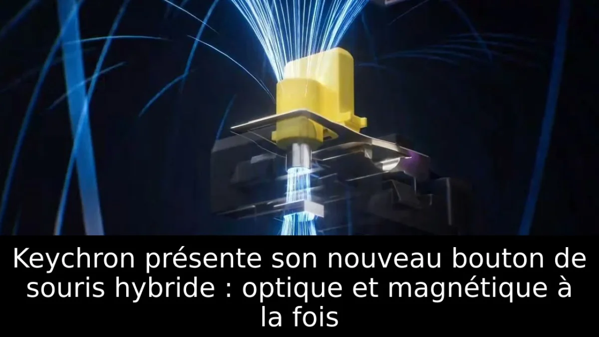 Keychron présente son nouveau bouton de souris hybride : optique et magnétique à la fois