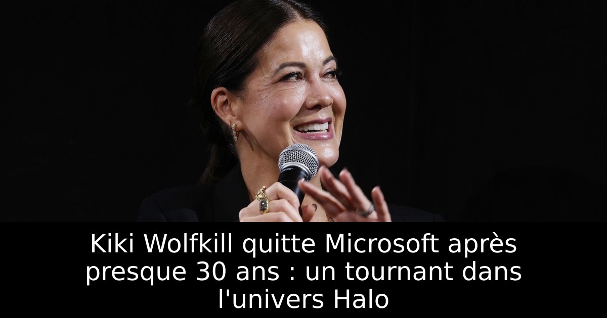 Kiki Wolfkill quitte Microsoft après presque 30 ans : un tournant dans l'univers Halo