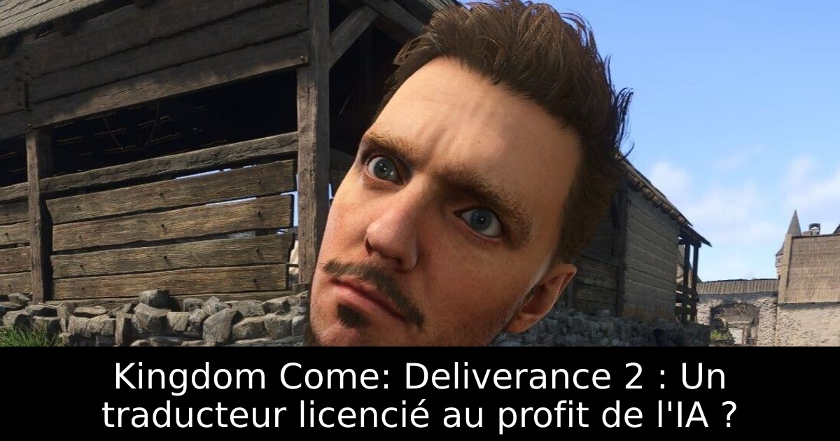 Kingdom Come: Deliverance 2 : Un traducteur licencié au profit de l'IA ?