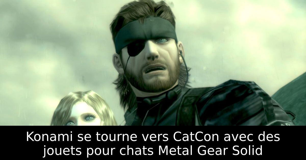 Konami se tourne vers CatCon avec des jouets pour chats Metal Gear Solid