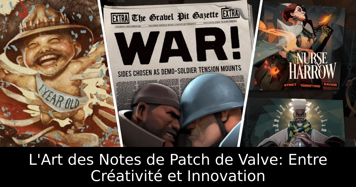 L'Art des Notes de Patch de Valve: Entre Créativité et Innovation