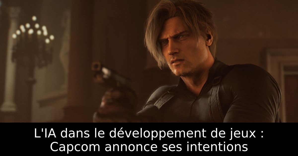 L'IA dans le développement de jeux : Capcom annonce ses intentions