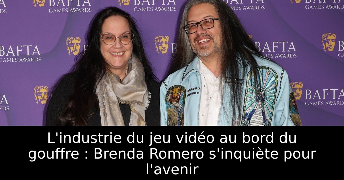 L'industrie du jeu vidéo au bord du gouffre : Brenda Romero s'inquiète pour l'avenir