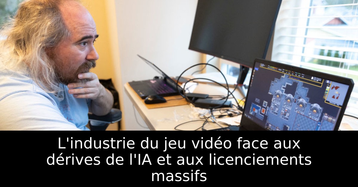 L'industrie du jeu vidéo face aux dérives de l'IA et aux licenciements massifs