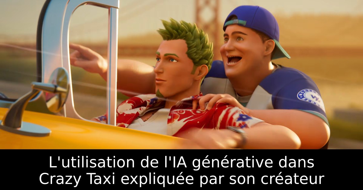 L'utilisation de l'IA générative dans Crazy Taxi expliquée par son créateur