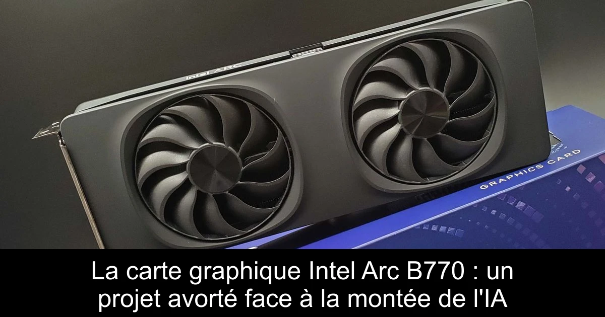 La carte graphique Intel Arc B770 : un projet avorté face à la montée de l'IA