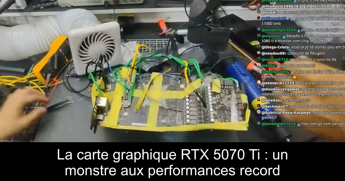 La carte graphique RTX 5070 Ti : un monstre aux performances record
