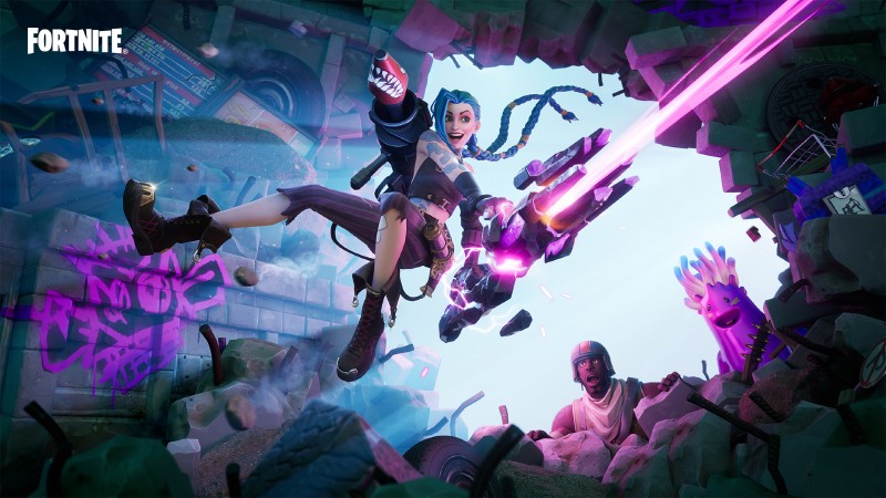 La championne de League Of Legends Jinx ajoutée à Fortnite