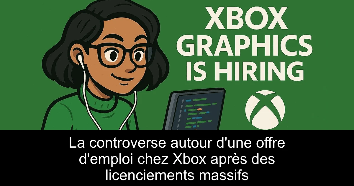 La controverse autour d'une offre d'emploi chez Xbox après des licenciements massifs