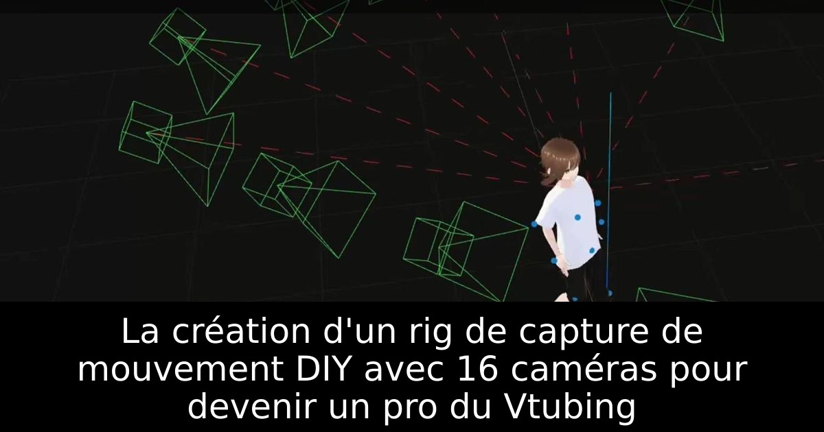 La création d'un rig de capture de mouvement DIY avec 16 caméras pour devenir un pro du Vtubing