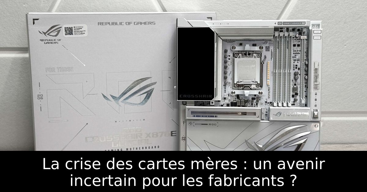 La crise des cartes mères : un avenir incertain pour les fabricants ?