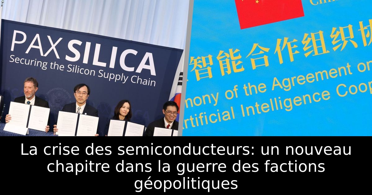 La crise des semiconducteurs: un nouveau chapitre dans la guerre des factions géopolitiques