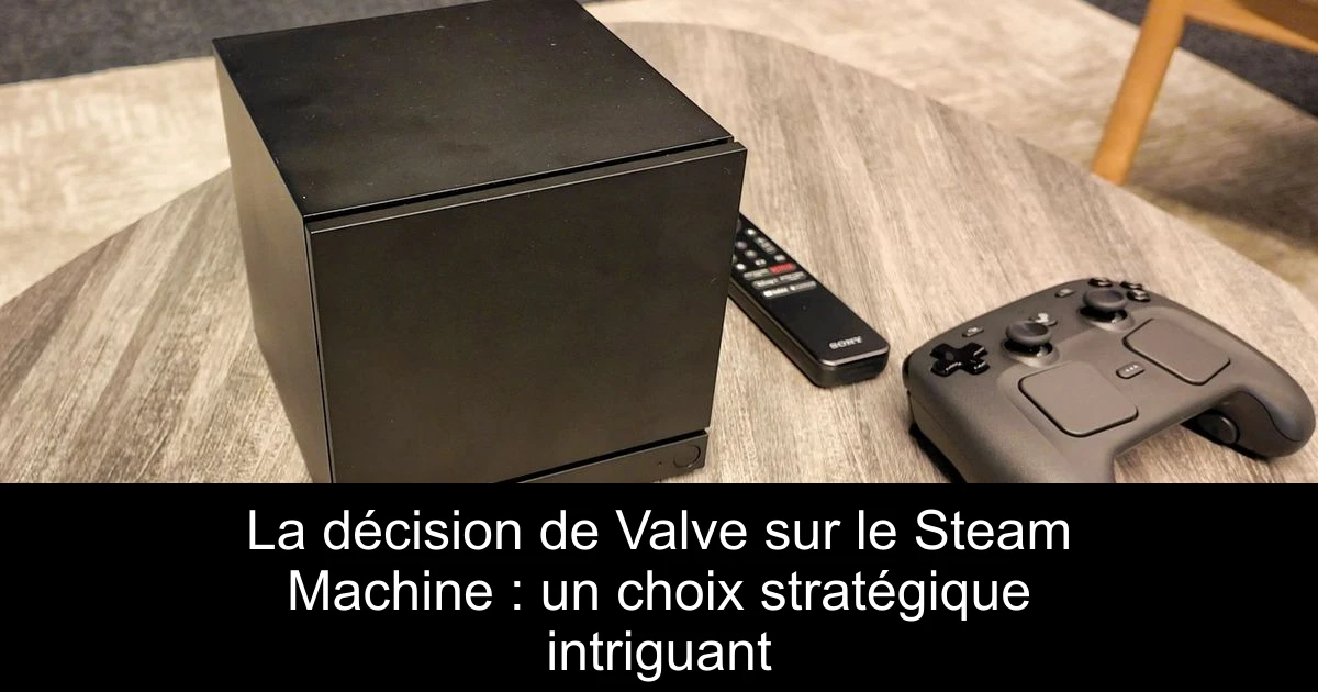 La décision de Valve sur le Steam Machine : un choix stratégique intriguant