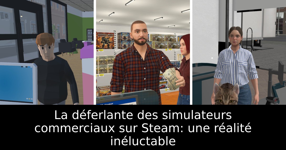 La déferlante des simulateurs commerciaux sur Steam: une réalité inéluctable