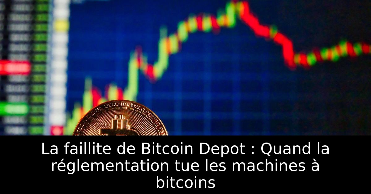La faillite de Bitcoin Depot : Quand la réglementation tue les machines à bitcoins