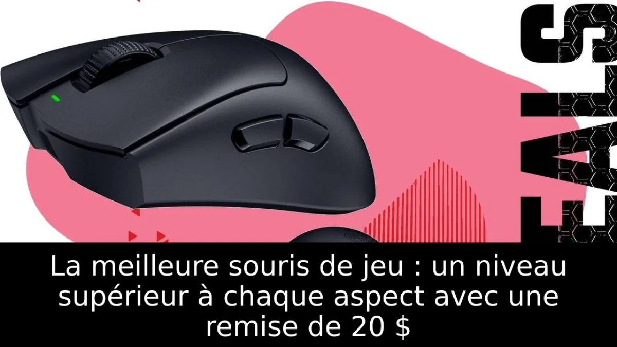 La meilleure souris de jeu : un niveau supérieur à chaque aspect avec une remise de 20 $