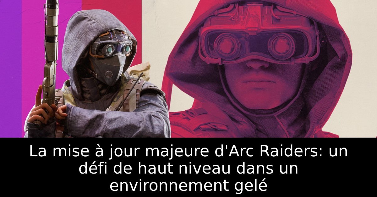 La mise à jour majeure d'Arc Raiders: un défi de haut niveau dans un environnement gelé
