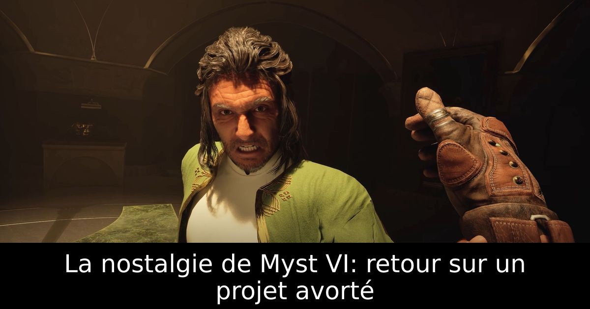 La nostalgie de Myst VI: retour sur un projet avorté