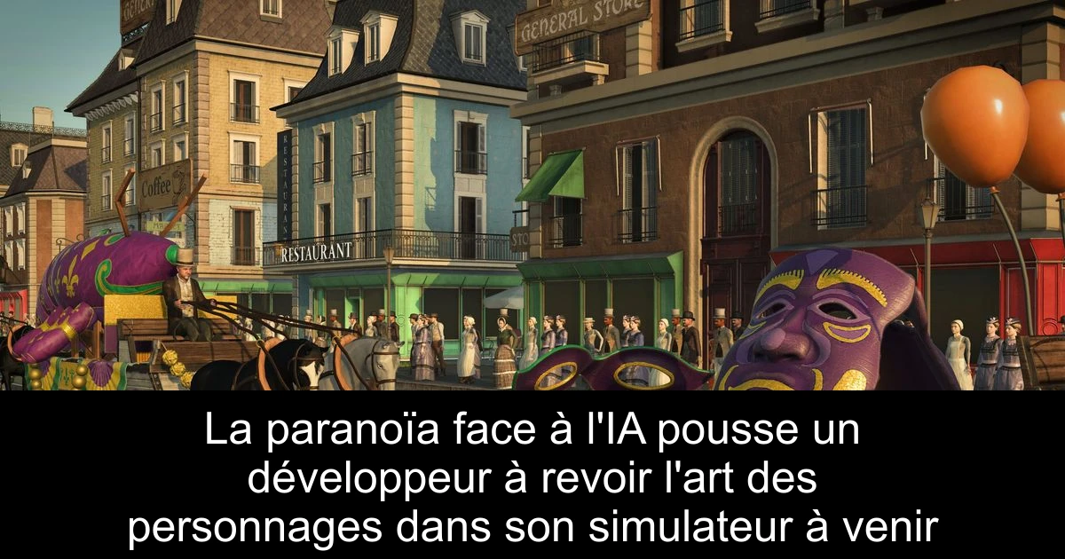 La paranoïa face à l'IA pousse un développeur à revoir l'art des personnages dans son simulateur à venir