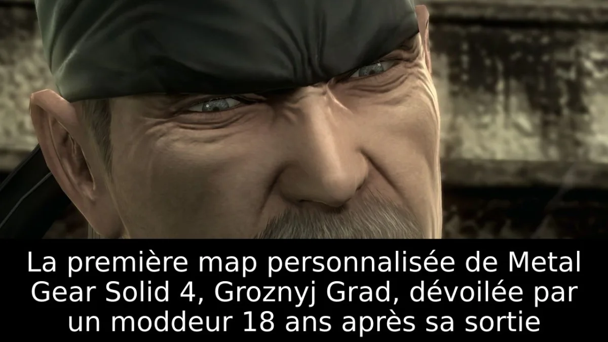 La première map personnalisée de Metal Gear Solid 4, Groznyj Grad, dévoilée par un moddeur 18 ans après sa sortie