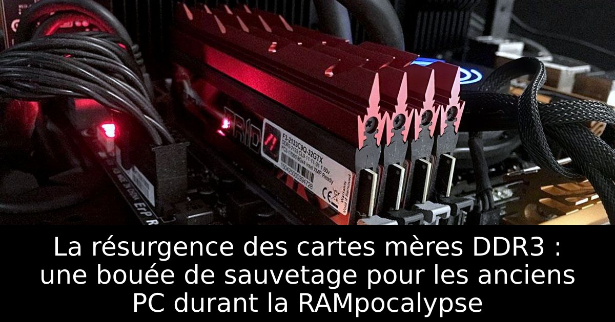 La résurgence des cartes mères DDR3 : une bouée de sauvetage pour les anciens PC durant la RAMpocalypse