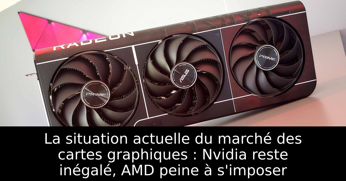 La situation actuelle du marché des cartes graphiques : Nvidia reste inégalé, AMD peine à s'imposer