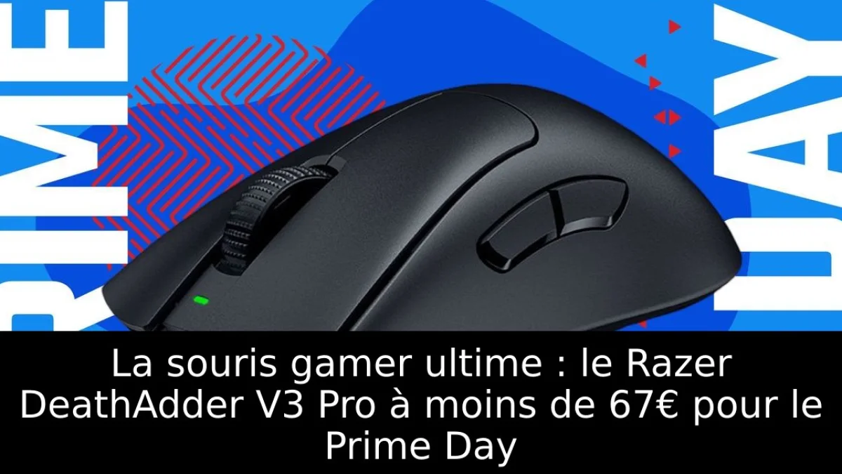 La souris gamer ultime : le Razer DeathAdder V3 Pro à moins de 67€ pour le Prime Day