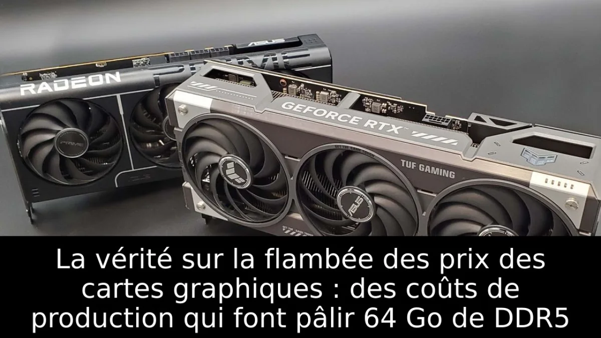 La vérité sur la flambée des prix des cartes graphiques : des coûts de production qui font pâlir 64 Go de DDR5