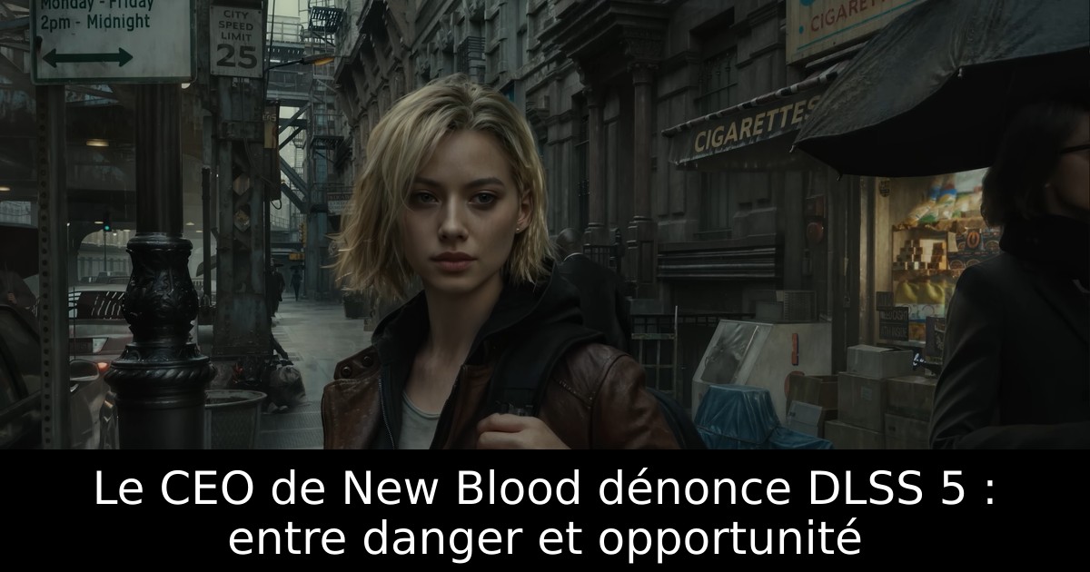 Le CEO de New Blood dénonce DLSS 5 : entre danger et opportunité