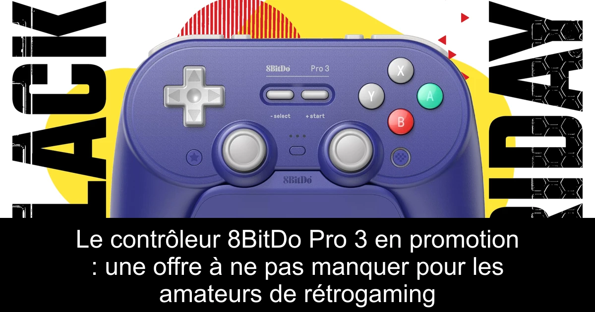 Le contrôleur 8BitDo Pro 3 en promotion : une offre à ne pas manquer pour les amateurs de rétrogaming