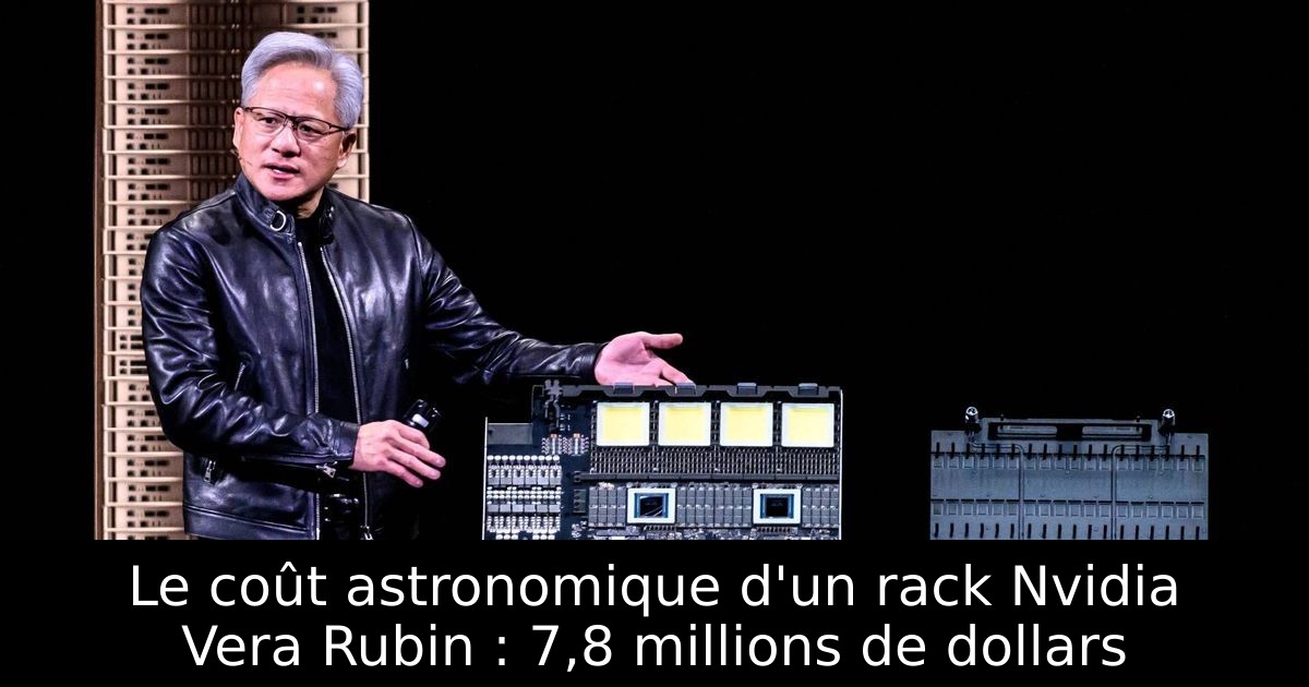 Le coût astronomique d'un rack Nvidia Vera Rubin : 7,8 millions de dollars