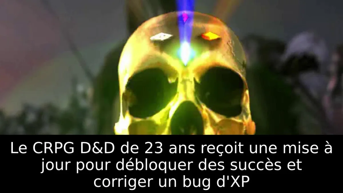 Le CRPG D&D de 23 ans reçoit une mise à jour pour débloquer des succès et corriger un bug d'XP