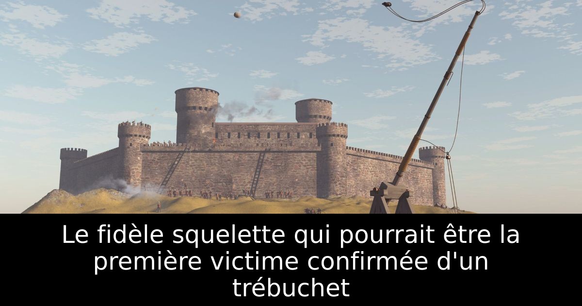 Le fidèle squelette qui pourrait être la première victime confirmée d'un trébuchet