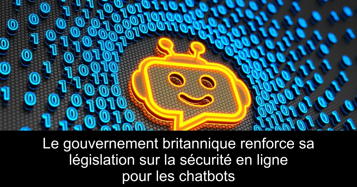 Le gouvernement britannique renforce sa législation sur la sécurité en ligne pour les chatbots