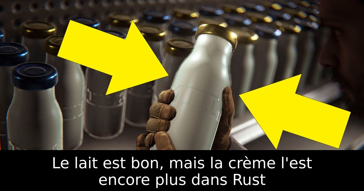 Le lait est bon, mais la crème l'est encore plus dans Rust