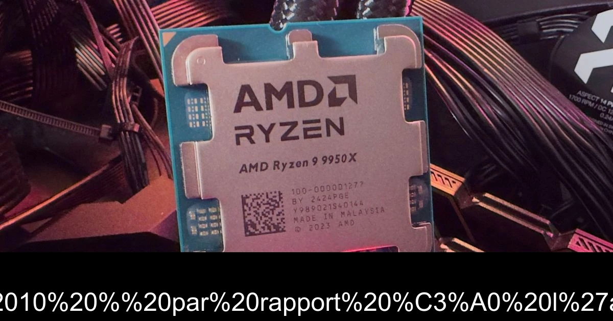 Le marché des CPU de bureau d'AMD progresse de près de 10 % par rapport à l'année dernière, mais reste derrière Intel dans tous les secteurs