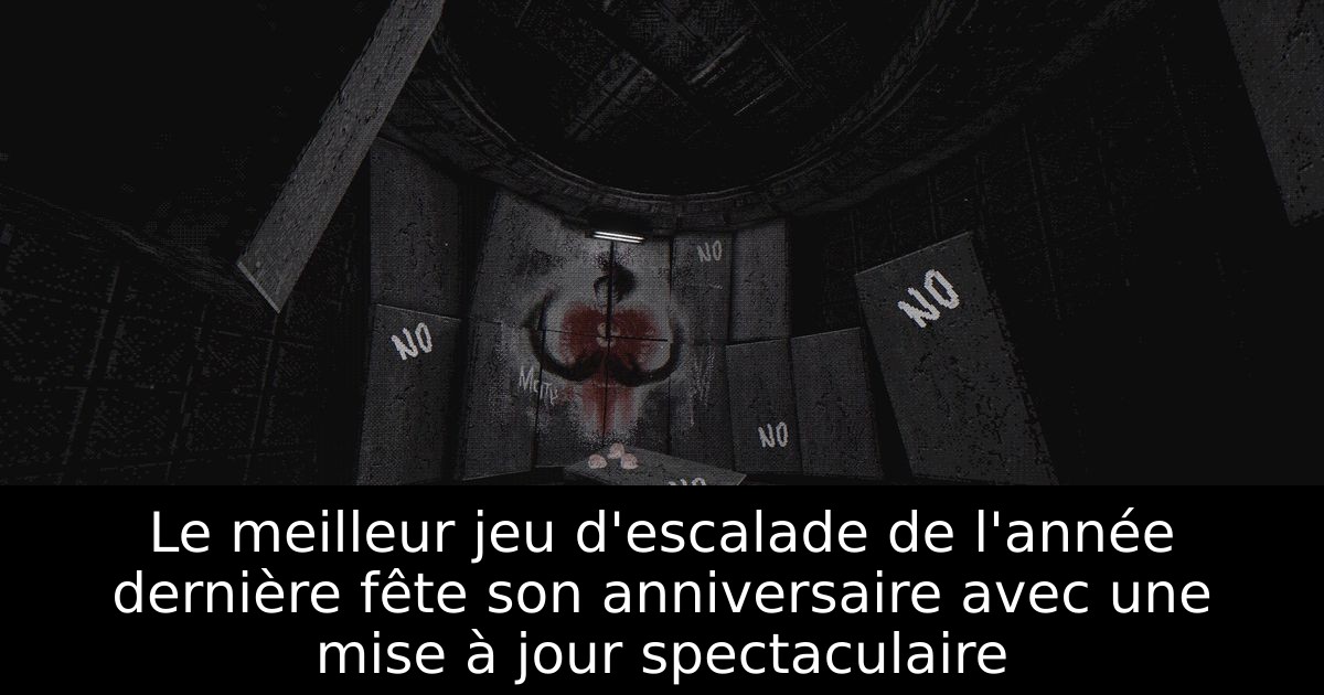 Le meilleur jeu d'escalade de l'année dernière fête son anniversaire avec une mise à jour spectaculaire