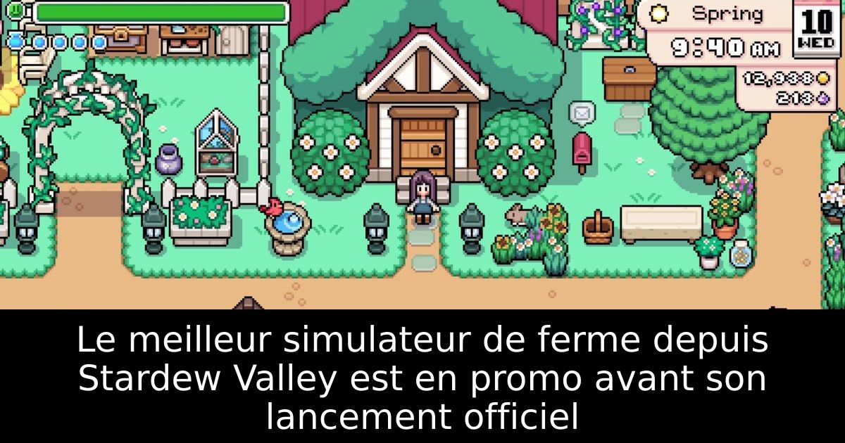 Le meilleur simulateur de ferme depuis Stardew Valley est en promo avant son lancement officiel